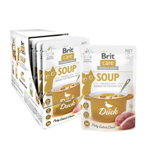 Brit Care Duck Soup for Adults and Sterilised cats 15x75g